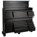 Draper BUNKER 25 Drawer Combined Roller Cabinet and Tool Chest, 72", Black
