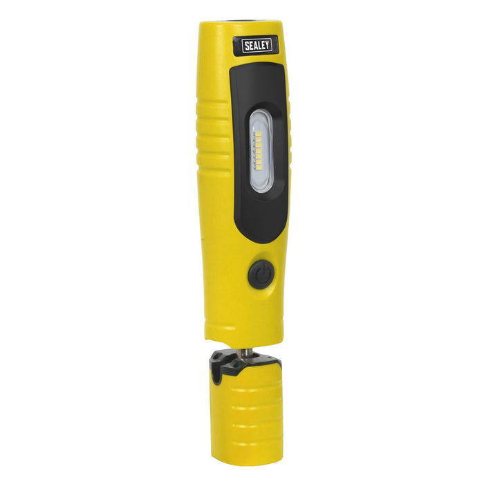 Sealey Rechargeable 360 Inspection Light 7 SMD & 3W SMD LED Yellow Lithium-ion Sealey - Town Tools 