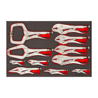 Teng Tools Power Grip Plier Set FOAM4X4 11 Pieces