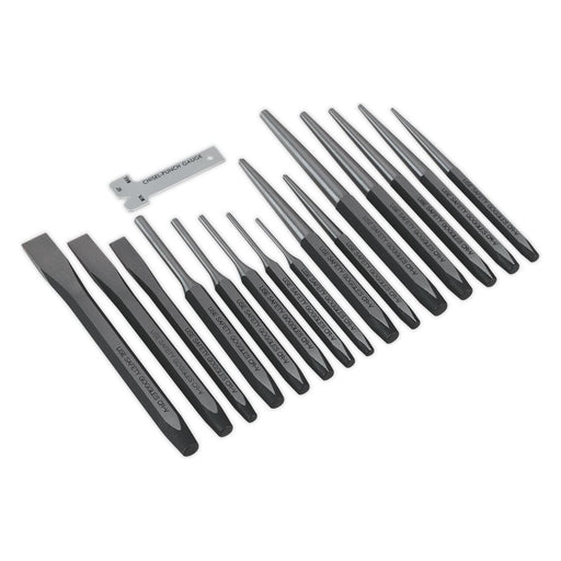 Sealey Punch & Chisel Set 16pc AK9216 Sealey - Town Tools 