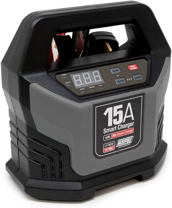 Maypole MP7215 15A 12V Electronic Smart Battery Charger Maypole - Town Tools