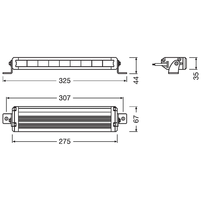 Osram LEDriving LIGHTBAR VX250-SP, LED driving lights for high beam, spot, 1500 Osram - Town Tools 