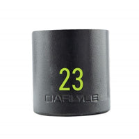 Carlyle Tools 1/2In Drive 23mm 6 Pt Stubby Impact Socket