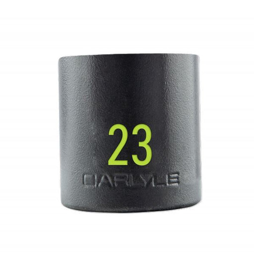 Carlyle Tools 1/2In Drive 23mm 6 Pt Stubby Impact Socket - image 1