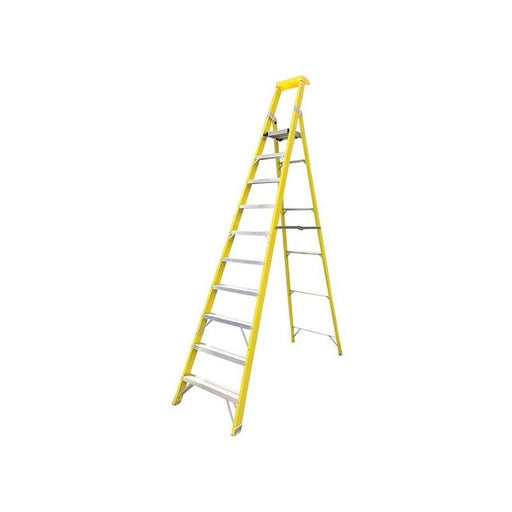 Zarges GRP Platform Steps, Platform Height 2.35m 10 Rungs Zarges - Town Tools