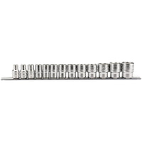 Draper Imperial Socket on a Metal Rail, 1/2" Sq. Dr. (13 Piece) 16498