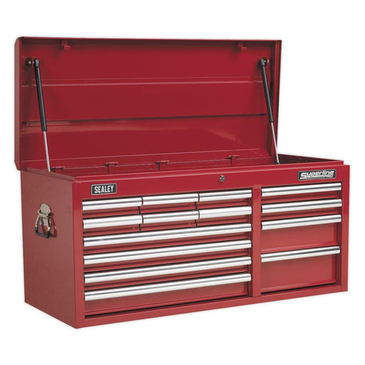 Sealey Topchest 14 Drawer with Ball-Bearing Slides Heavy-Duty Red AP41149 Sealey - Town Tools 