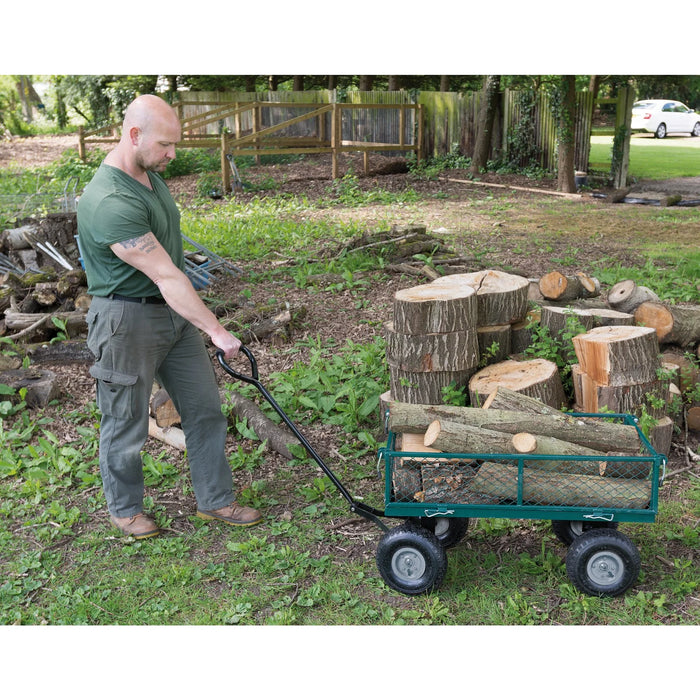 Draper Steel Mesh Garden Cart, 200kg - GMC