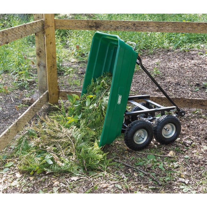 Draper Garden Tipping Trolley Cart, 75L88631 - GTC