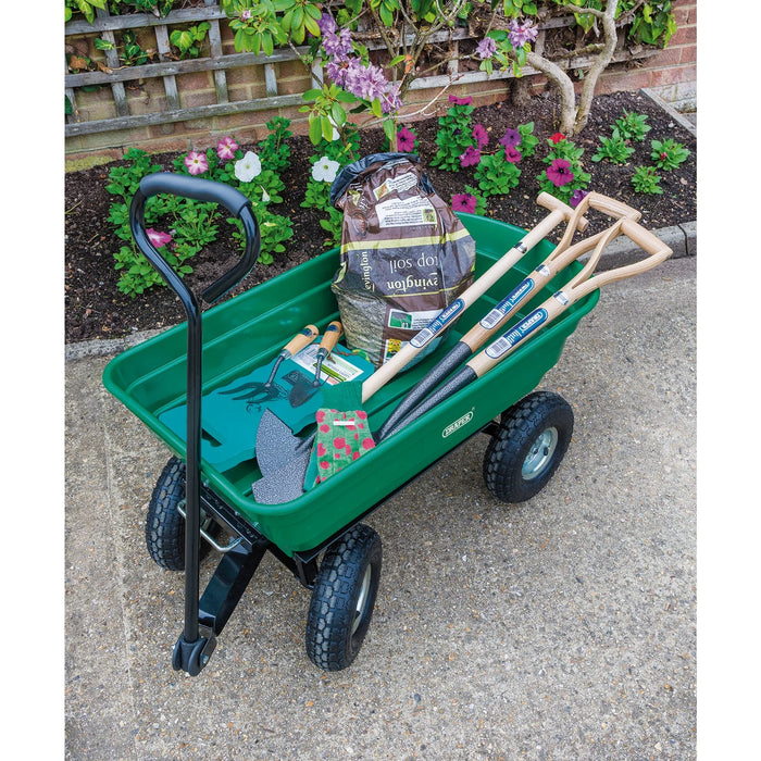 Draper Garden Tipping Trolley Cart, 75L88631 - GTC