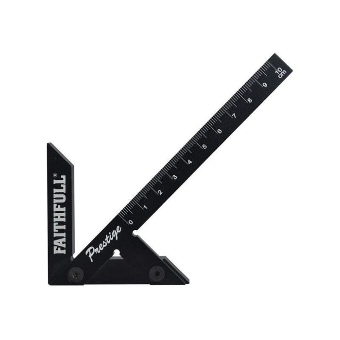 Faithfull Prestige Centre Finder Gauge Black Aluminium 100mm Faithfull - Town Tools