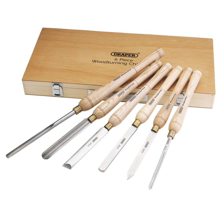 Draper HSS Woodturning Chisel Set (6 Piece) - AWL44