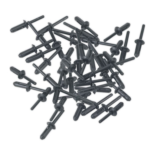 Sealey Plastic Rivet6.6 x 17.2mm Pack of 50 PR001 Sealey - Town Tools 