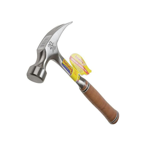 Estwing E20S Straight Claw Hammer - Leather Grip 560g (20oz) Estwing - Town Tools