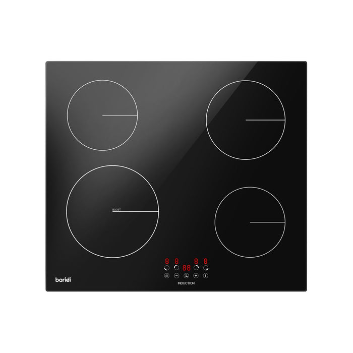 Baridi Integrated Induction Hob with 4 Cooking Zones 60cm 6800W Output Baridi - Town Tools 