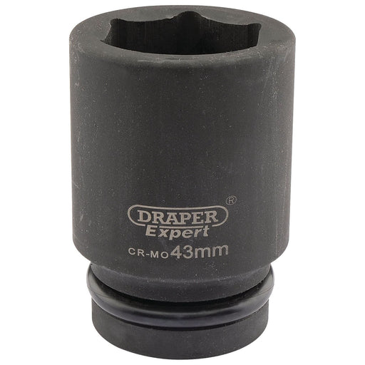 Draper Expert HI-TORQ 6 Point Deep Impact Socket, 1" Sq. Dr., 43mm Draper - Town Tools 