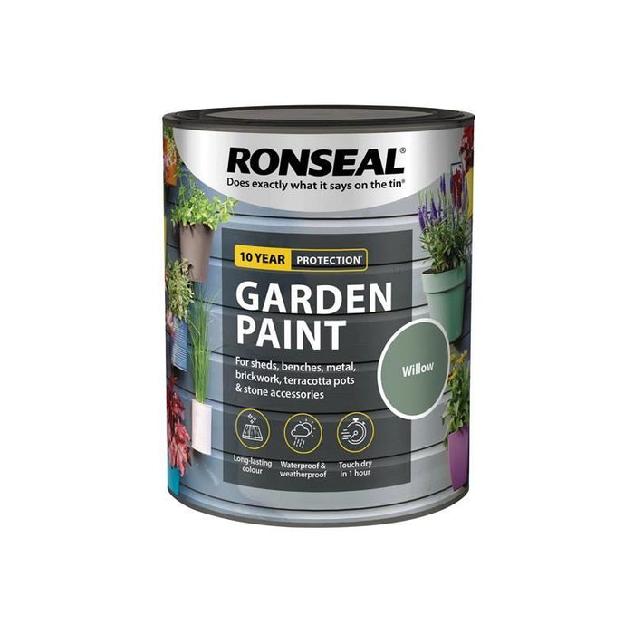 Ronseal Garden Paint Willow 750ml Ronseal - Town Tools