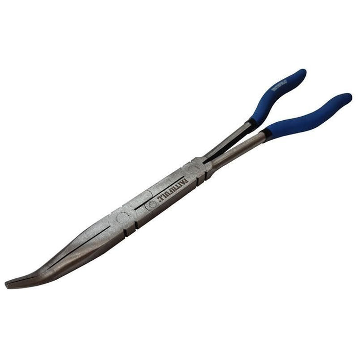 Faithfull Long Reach Bent Nose Pliers 335mm (13in) Faithfull - Town Tools