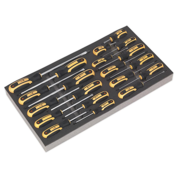 Sealey Tool Tray with Screwdriver Set 20pc S01127 Sealey - Town Tools 