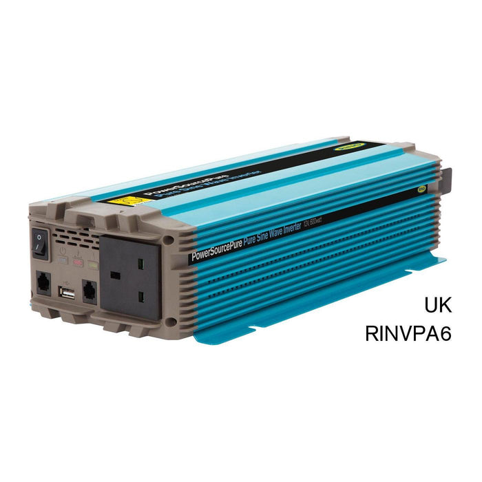 Ring RINVPA6 - 12v DC to 230v AC 600w Pure Sine Wave Inverter (1 X UK Socket) Ring Automotive - Town Tools 