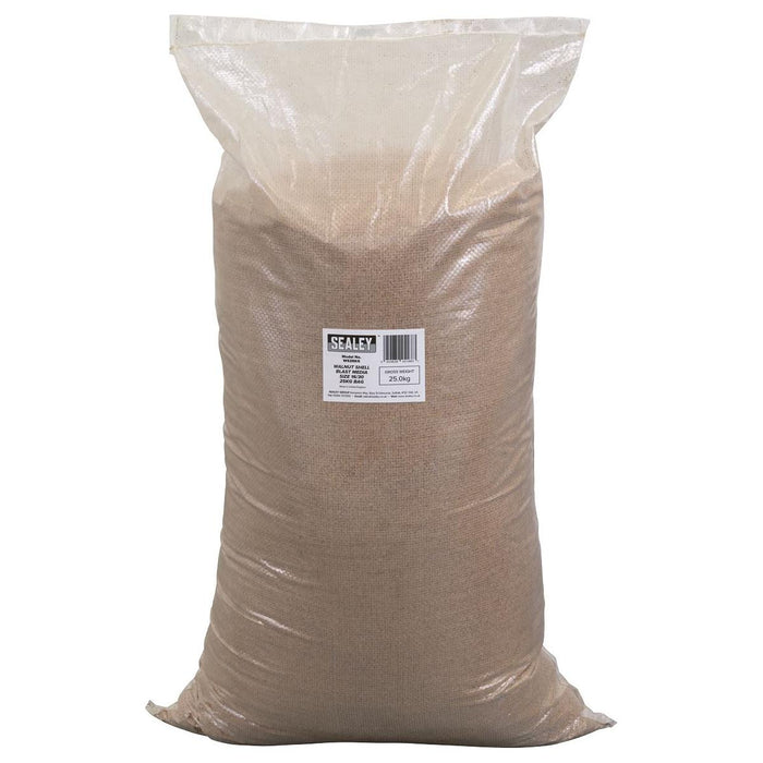 Sealey Walnut Shell Blast Media - Size 16/30 - 25kg Bag WS25KG Sealey - Town Tools 