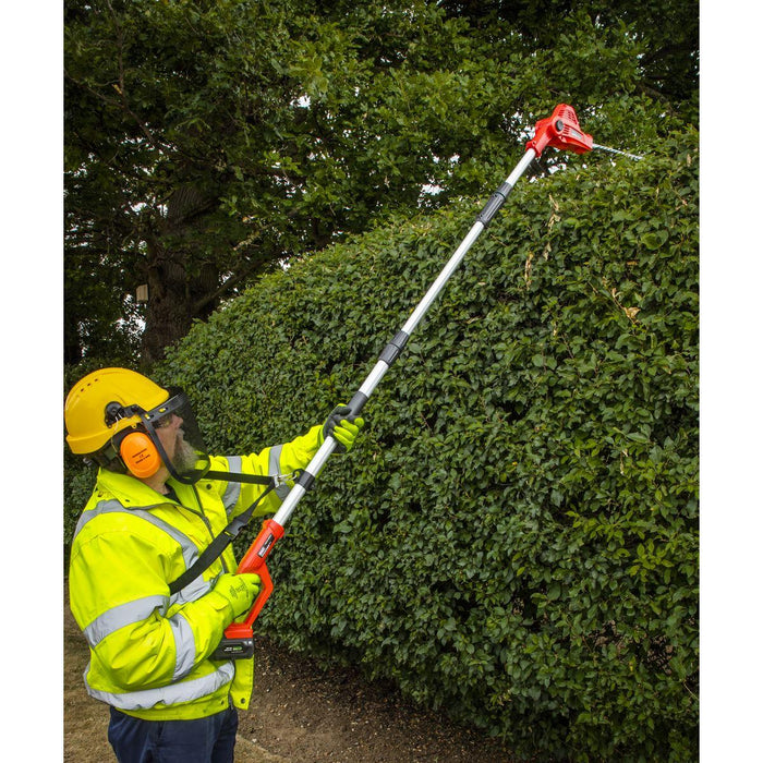 Sealey Pole Hedge Trimmer 20V SV20 Series Cordless  Body Only CP20VPHT Sealey - Town Tools 