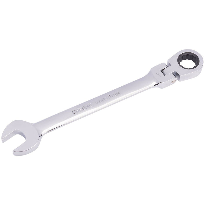 Draper HI-TORQ Metric Flexible Head Ratcheting Combination Spanner, 17mm Draper - Town Tools 