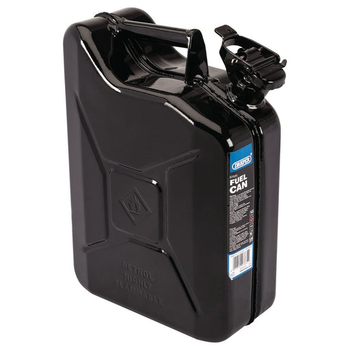 Draper Steel Fuel Can, 10L, Black 07664 Draper - Town Tools 