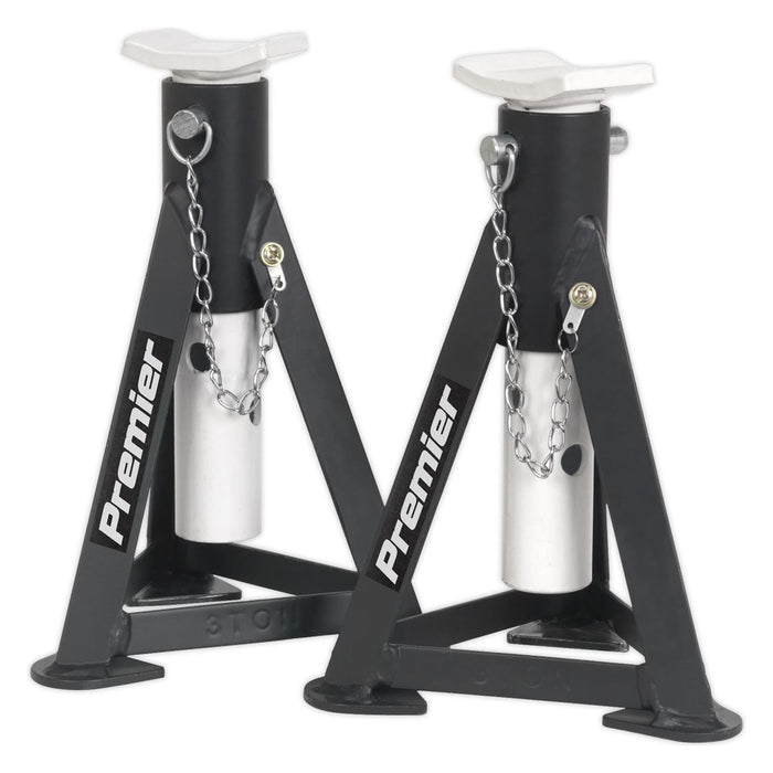 Sealey Trolley Jack 3t & AXLe Stands (Pair) 3t per Stand Combo 3040ABCOMBO Sealey - Town Tools 