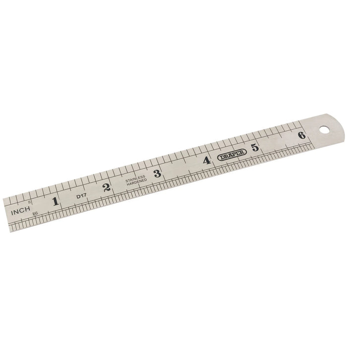 Draper Steel Rule, 150mm/6" - D17