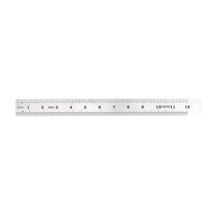 Draper Steel Rule, 300mm/12" - D18