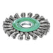 Lessmann Knot Wheel Brush 115 x 14mm 22.2mm Bore, 0.50 Stainless Steel Wire Lessmann - Town Tools