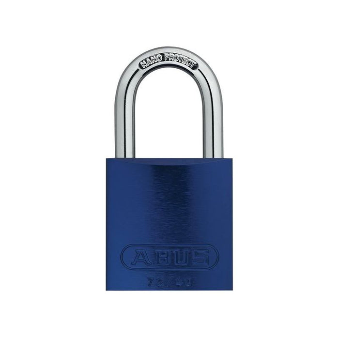 Abus Mechanical 72/40mm Aluminium Padlock Blue Keyed Alike TT60121 ABUS Mechanical - Town Tools