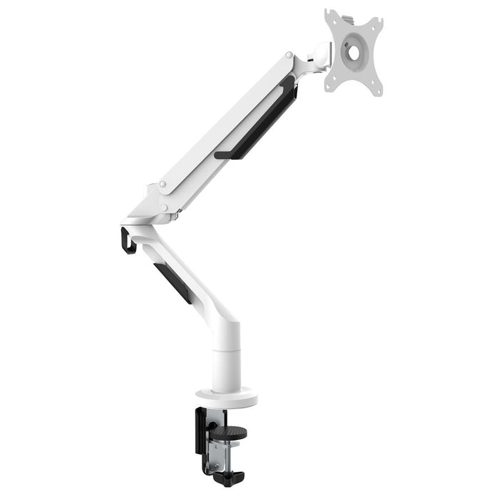 Dellonda Adjustable Single Monitor Arm with 360 Rotation - White DH26