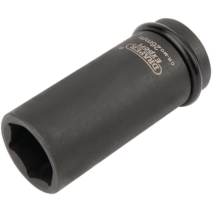 Draper Expert HI-TORQ 6 Point Deep Impact Socket, 3/4" Sq. Dr., 26mm Draper - Town Tools 