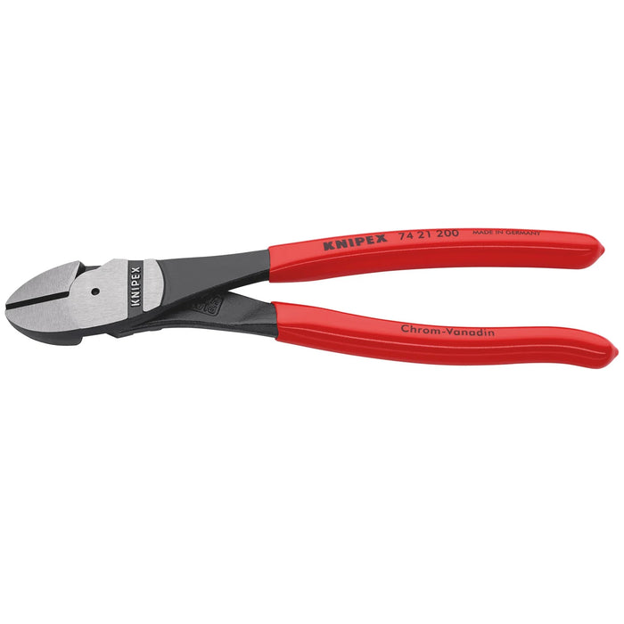 KNIPEX 74 21 200 SB High Leverage Diagonal Cutter, 200mm - 74 21 200 SB