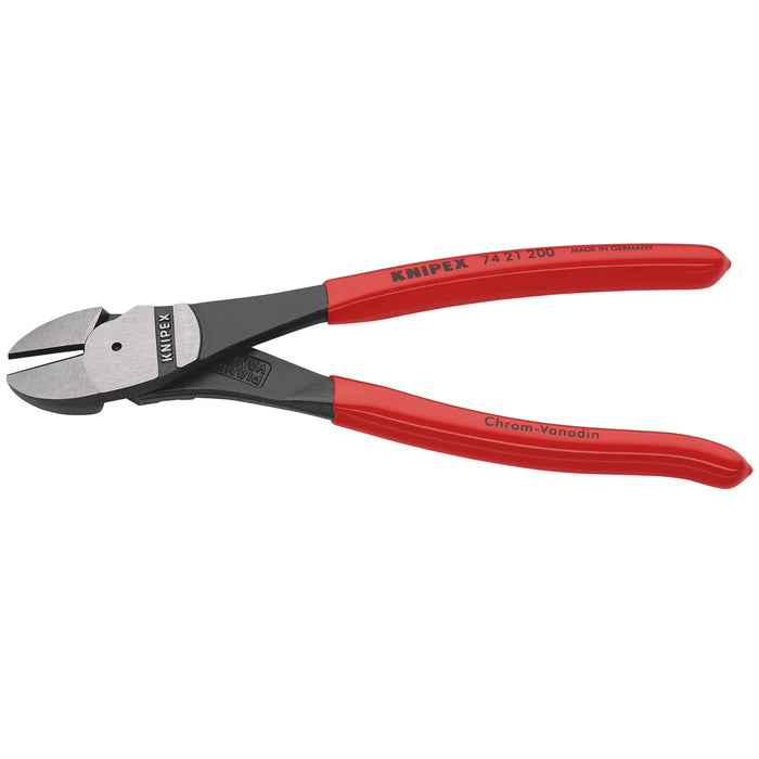 KNIPEX 74 21 200 SB High Leverage Diagonal Cutter, 200mm - 74 21 200 SB