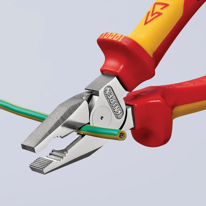 KNIPEX 02 06 200 VDE High Leverage Combination Pliers, 200mm - 02 06 200 SB