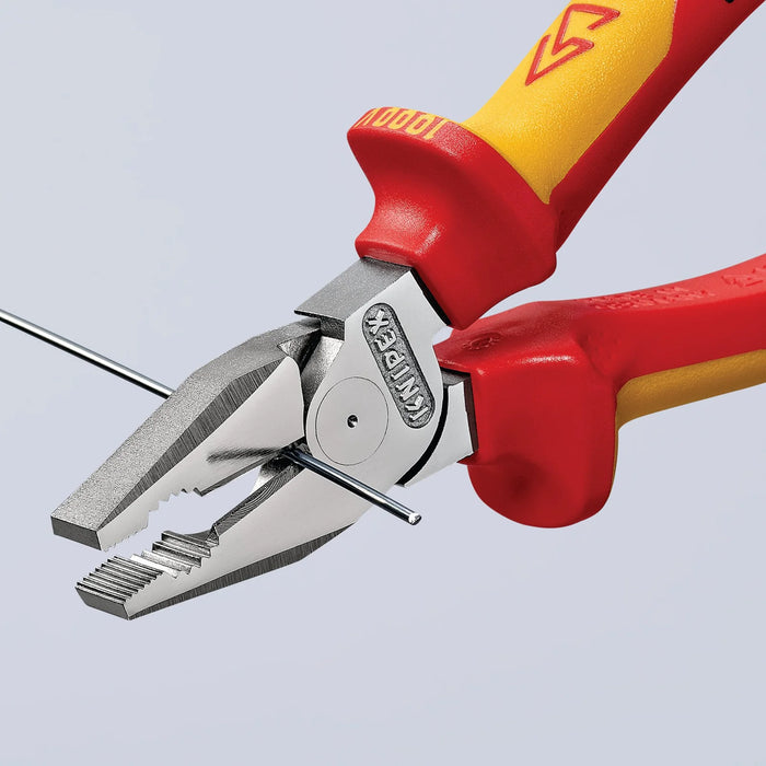 KNIPEX 02 06 200 VDE High Leverage Combination Pliers, 200mm - 02 06 200 SB