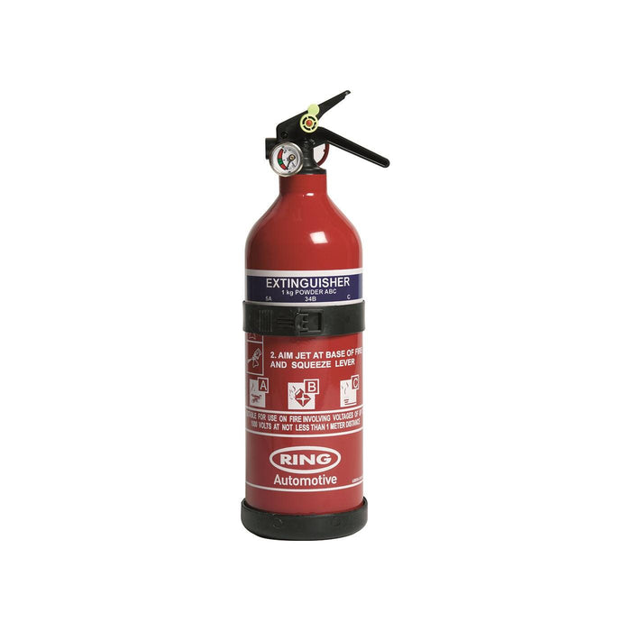 Ring 1Kg ABC Fire Extinguisher with Gauge - RCT1750 Ring Automotive - Town Tools 