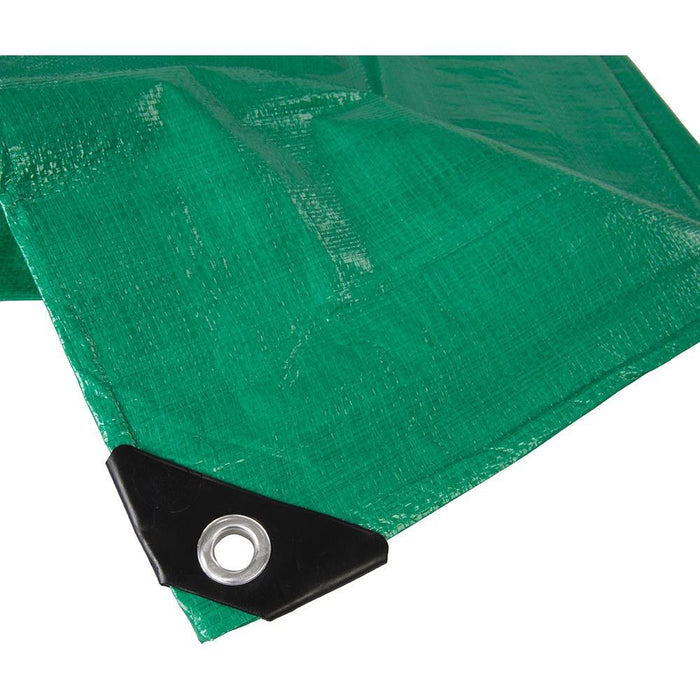 Silverline Heavy Duty Tarpaulin Cut 4 x 5m / Actual 3.85 x 4.9m Silverline - Town Tools 