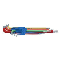 Laser Colour Coded Hex Key Set - Ball End 9pc 7869