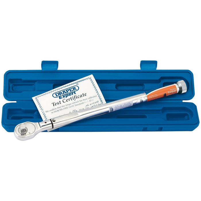 Draper Expert Precision Torque Wrench, 1/2" Sq. Dr., 50 - 180Nm 58139 Draper - Town Tools 