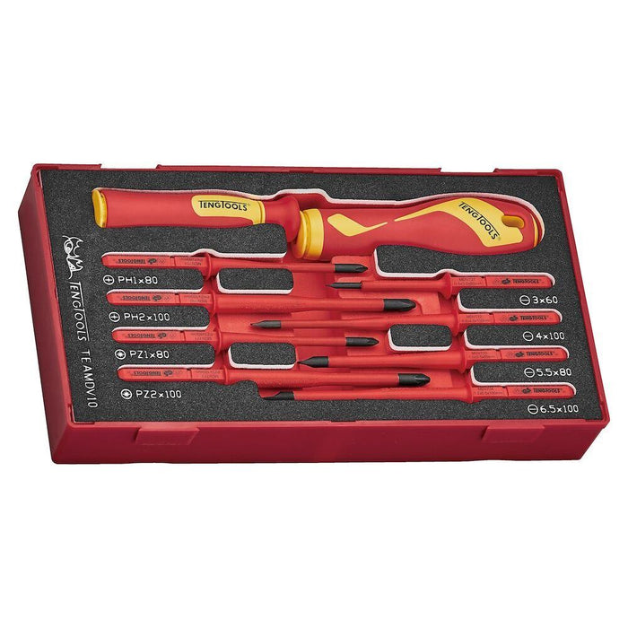 Teng Tools Insulated Interchangeable Blade Set FOAM1 10 Pieces Teng Tools - Town Tools 