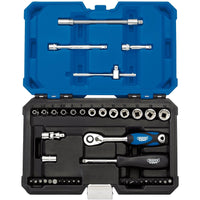 Draper Multi-Drive Metric Socket Set, 1/4" Sq. Dr. (43 Piece) 16479