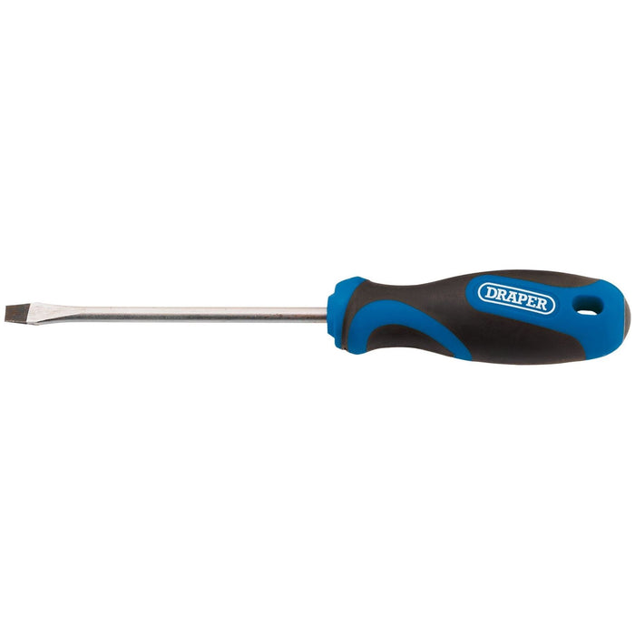 Draper Soft Grip Plain Slot Screwdriver, 5.0 x 100mm 48922 Draper - Town Tools 