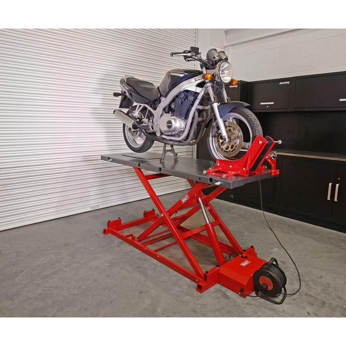 Sealey Motorcycle Lift 680kg Capacity Heavy-Duty Electro/Hydraulic MC680E
