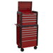 Sealey Topchest 4 Drawer & Rollcab 6 Drawer Combination AP3410STACK Sealey - Town Tools 