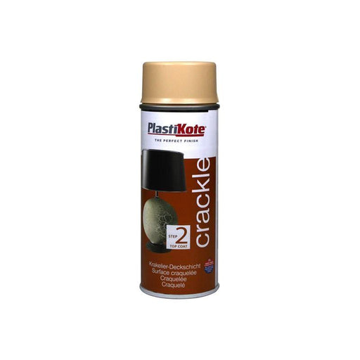 Plastikote Crackle Touch Spray Heritage Gold Top Coat 400ml PlastiKote - Town Tools