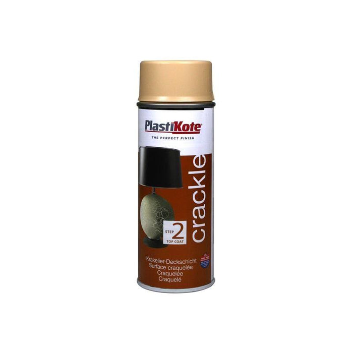 Plastikote Crackle Touch Spray Heritage Gold Top Coat 400ml PlastiKote - Town Tools
